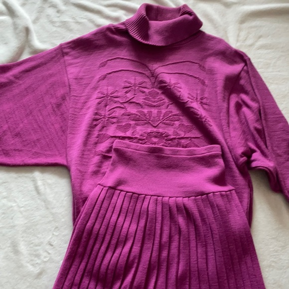 Vintage sweater and skirt set